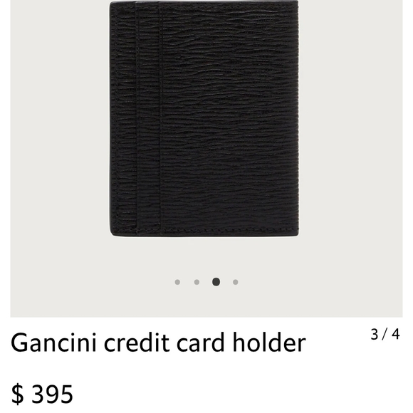 Ferragamo Black Leather Credit Card Wallet - Picture 7 of 8